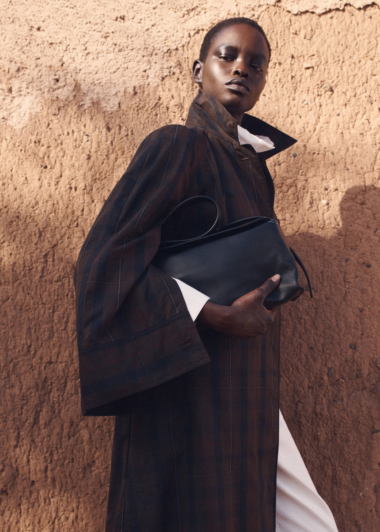 Band Collar Linen Shirt